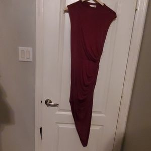 Burgundy Midi Dress
